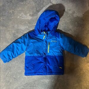 Columbia Two-Tone Blue Hooded Jacket